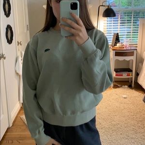 Brandy Melville green bear sweatshirt
